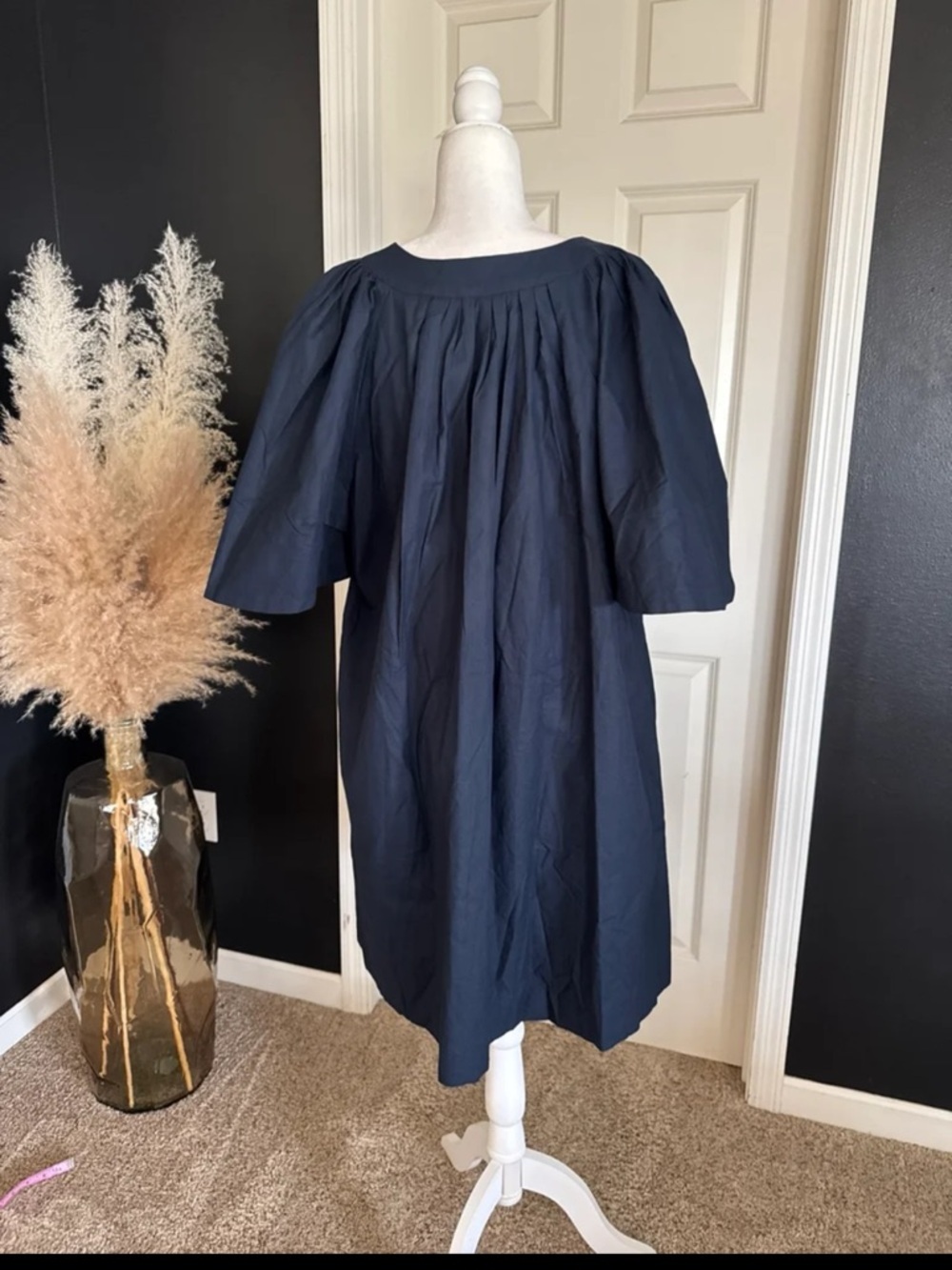 Tuckernuck POMANDER PLACE Deep Navy Finley Flutter Sleeve Dress Size XXXL - Picture 11 of 12